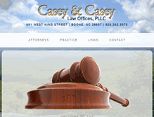 Tablet Screenshot of caseyandcaseylawoffices.com